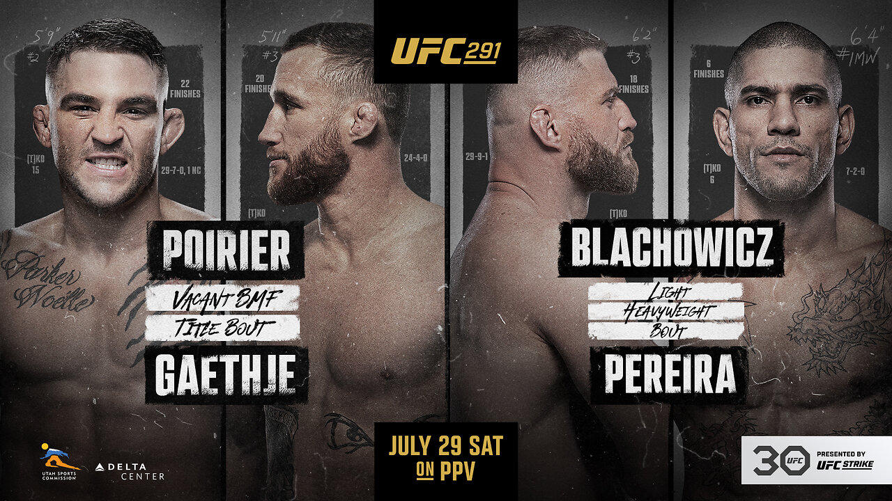 UFC 291: Poirier vs Gaethje 2 | BMF Belt | July 29, 2023!