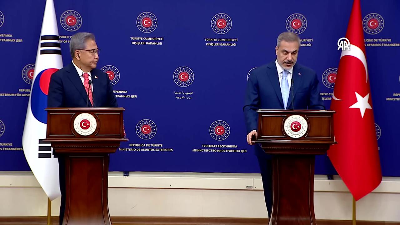 Foreign Minister Fidan held a joint press conference with South Korean Foreign Minister Park Jin