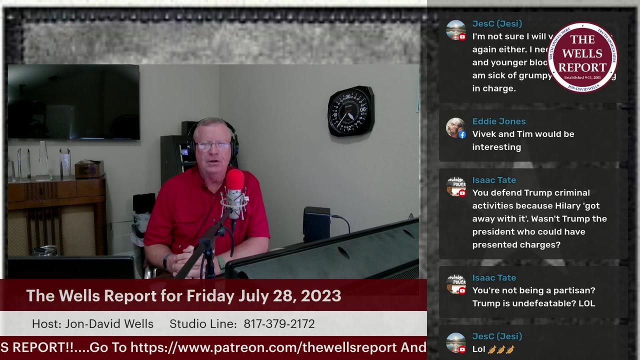 The Wells Report for Friday, July 28, 2023