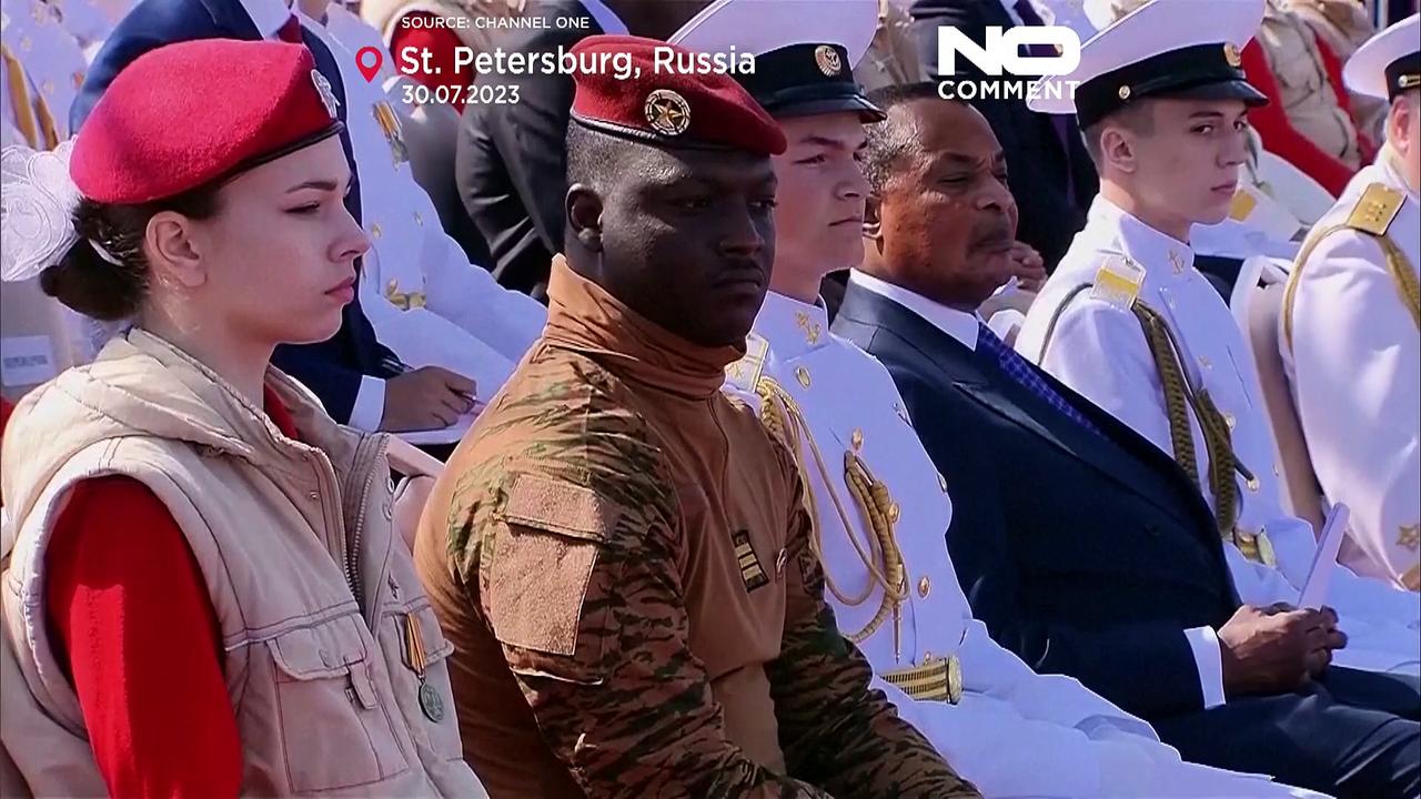 Watch: Putin reviews fleet at Navy Day parade