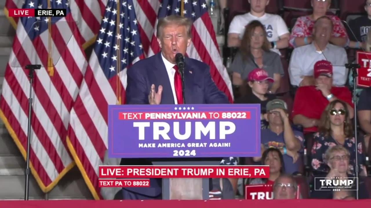 FULL SPEECH of  President Trump in Erie, PA 7/29/2023