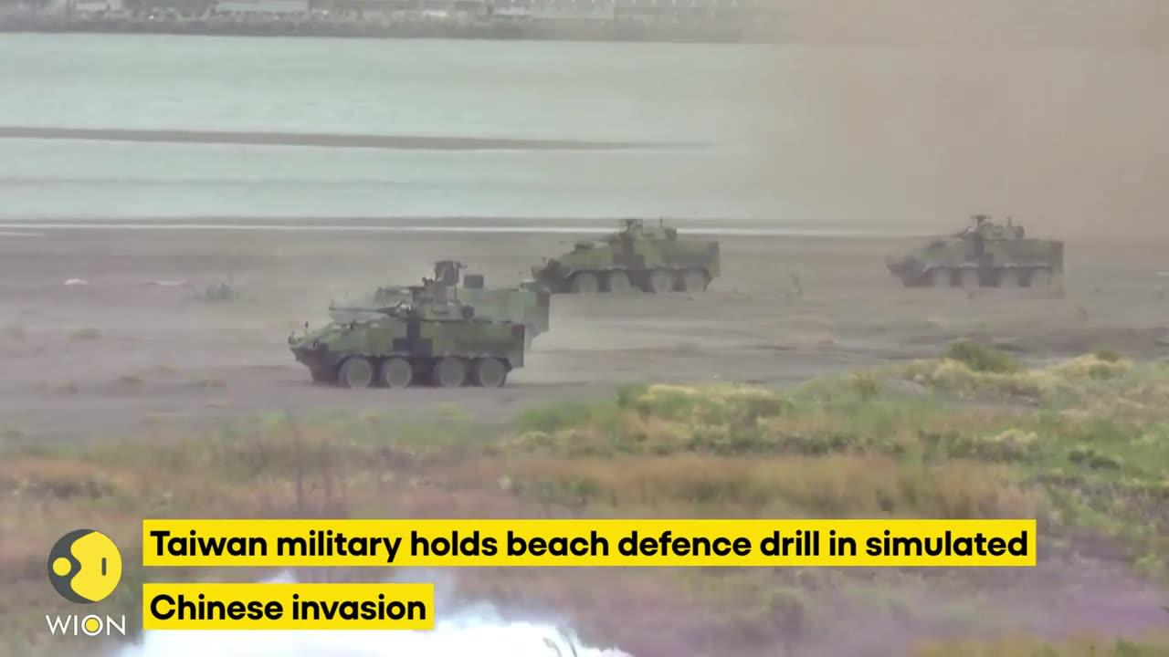 Taiwan military holds beach defence drill in simulated Chinese invasion | WION