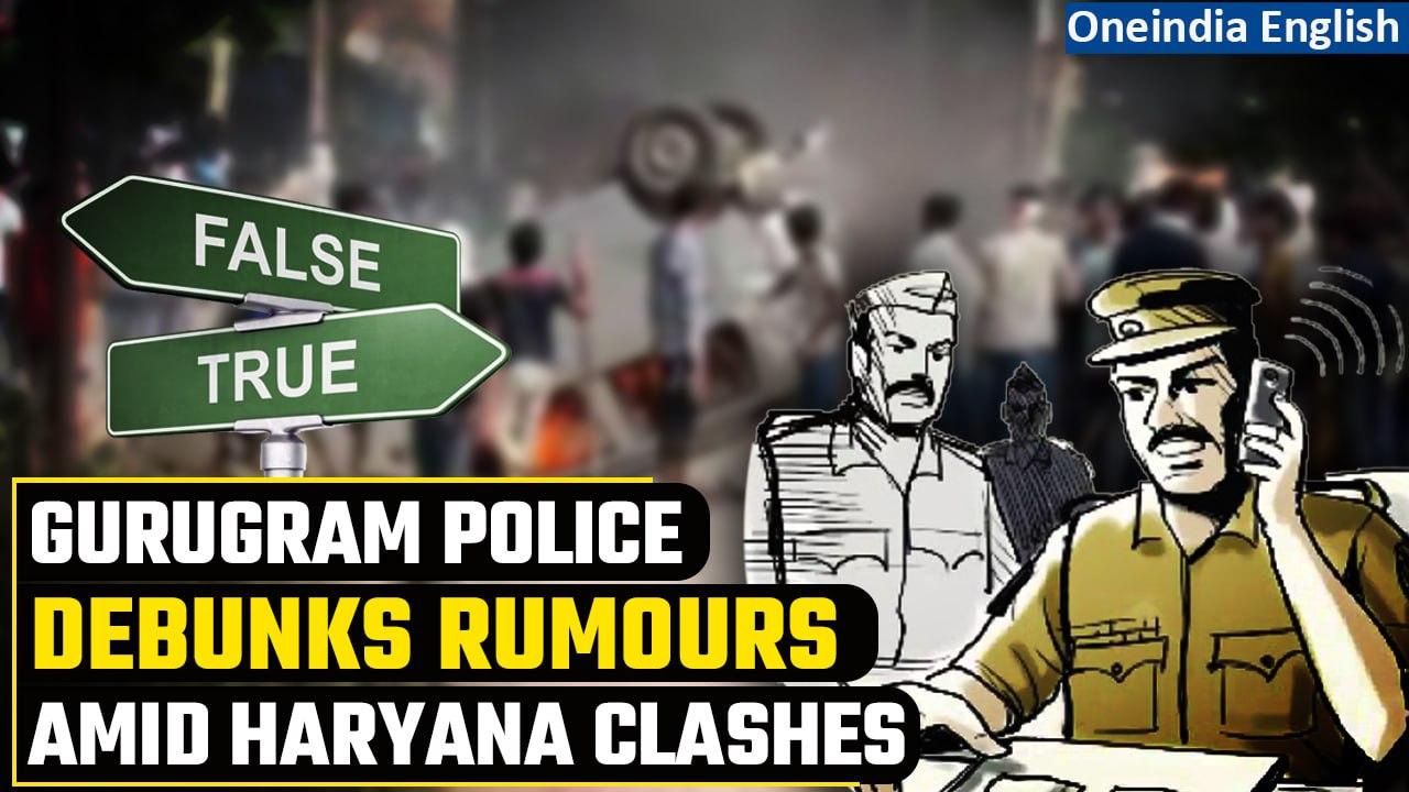 Haryana Violence: Gurugram police refutes social media rumours, says schools open | Oneindia News