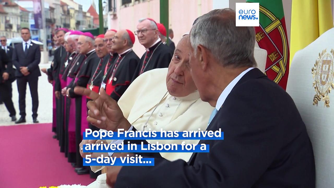 Pope Francis blasts 'scandal' of clergy abuse in Portugal as he arrives for World Youth Day