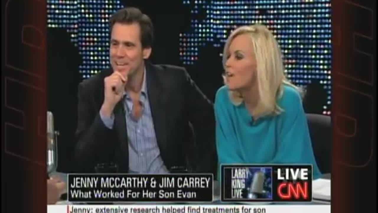 Jenny McCarthy and Jim Carrey on Larry King Live – Vaccines and Autism