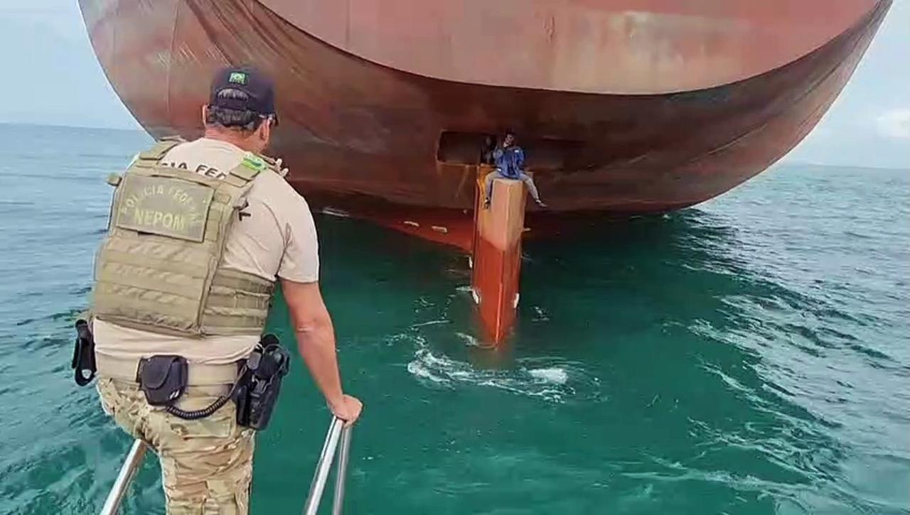 Brazil police rescue stowaways on ship from Nigeria