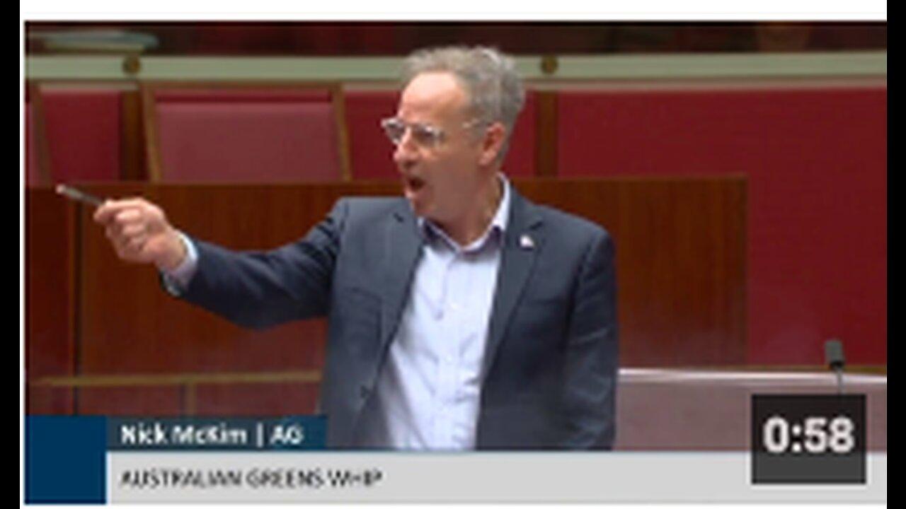 Australian Greens Senator Completely Cooked by UN Fearmongering Has a Meltdown in Parliament