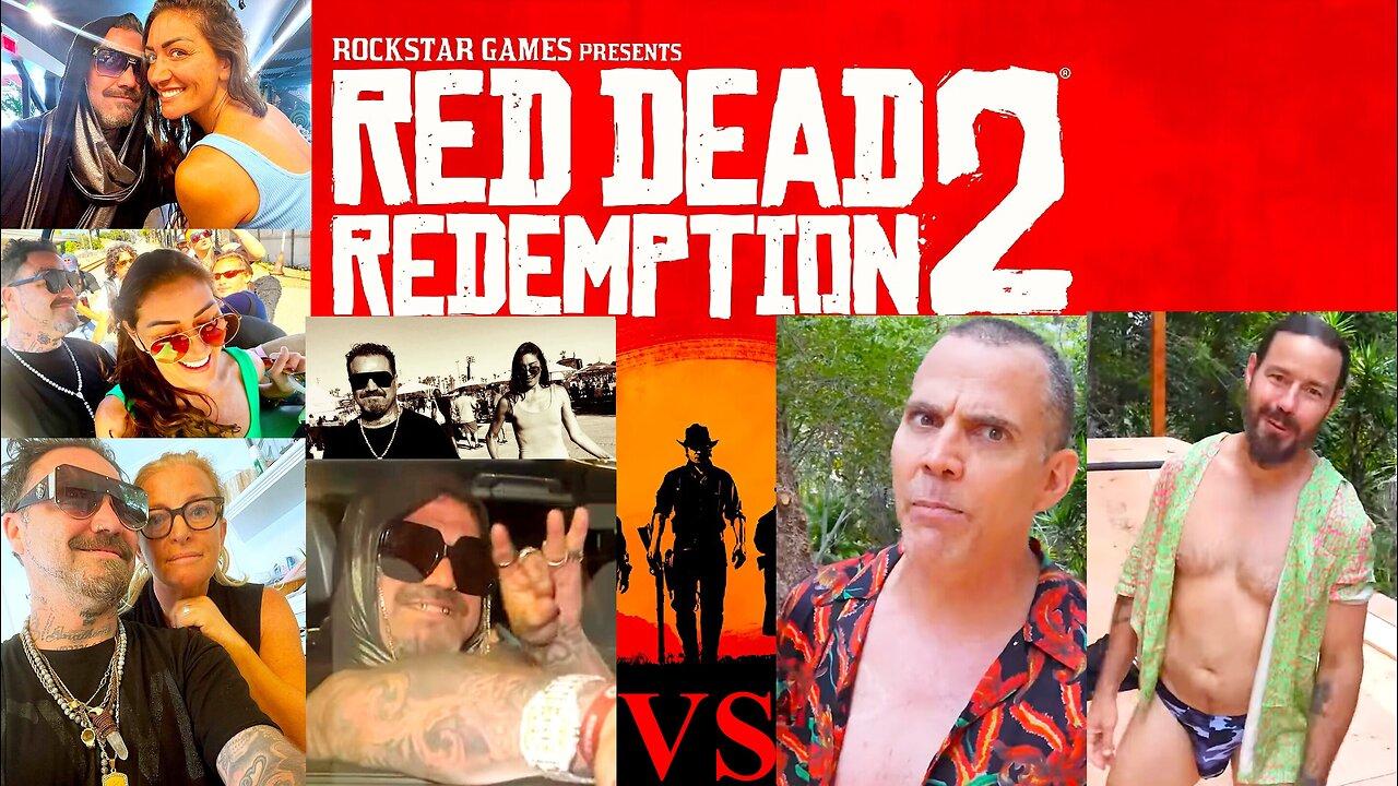 Red Dead Online : BAM Margera VS Steve-Hoe & Chris Pontification 🤘🏻😎🛹🔥🔥🔥🔥🆚🤡🏊🏻‍♂️