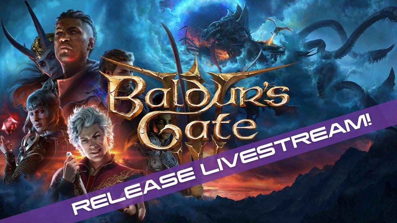 Playing Dnd by myself | Baldur's Gate 3 Release Livestream!