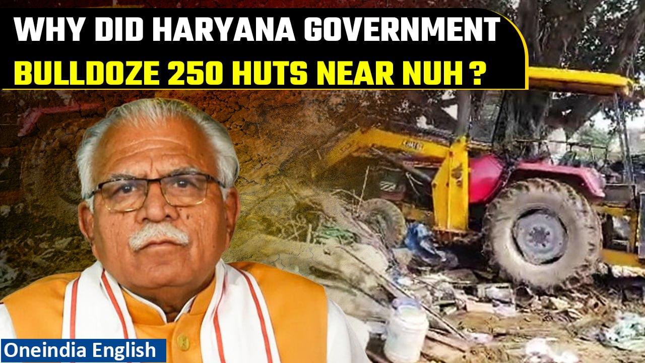 Nuh Violence: Haryana administration removes ‘illegal’ encroachments in Tauru | Oneindia News