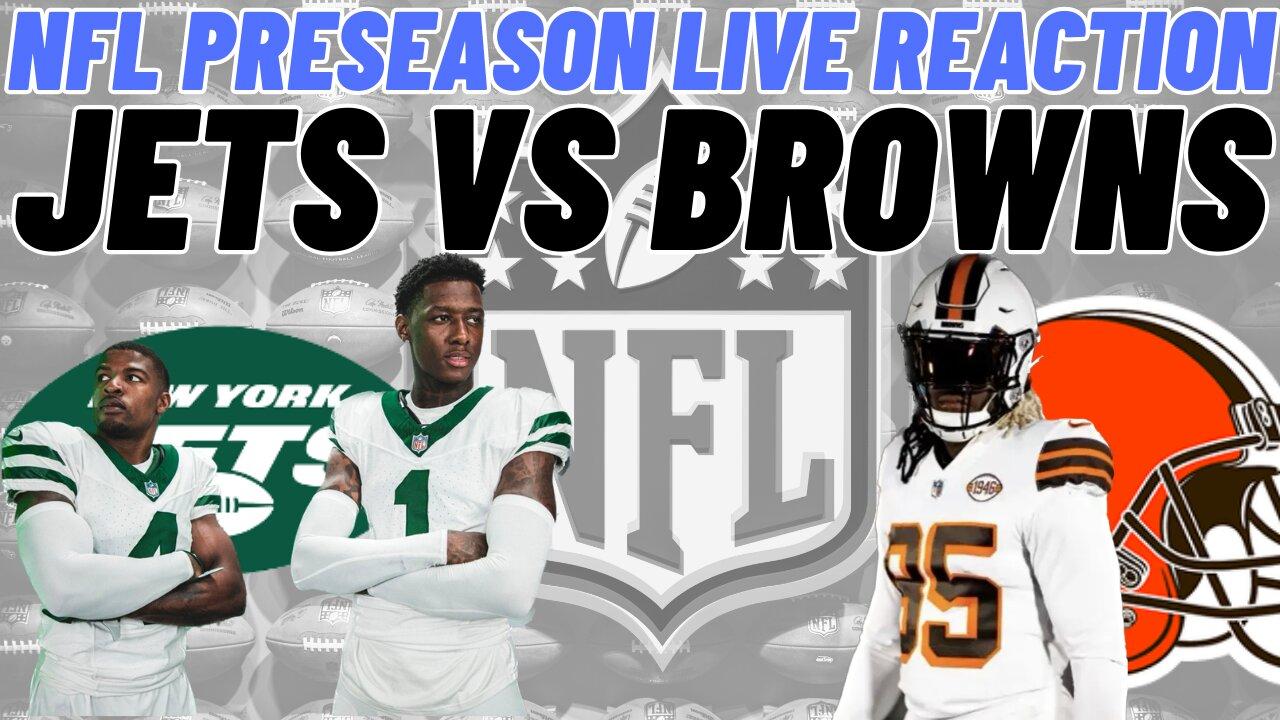 New York Jets vs Cleveland Browns Live Reaction | NFL | Play by Play | NFL HALL OF FAME