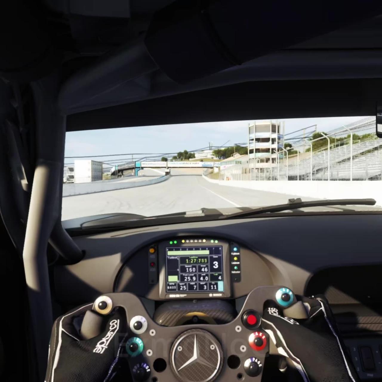 Onboard | Mercedes AMG GT3 at Laguna Seca | Assetto Corsa | Logitech G25
