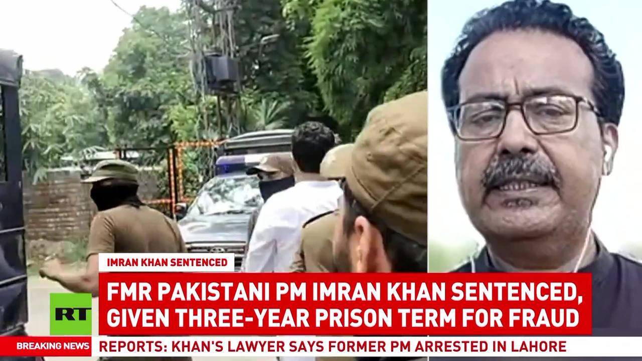 Imran Khan given three-year prison term for fraud