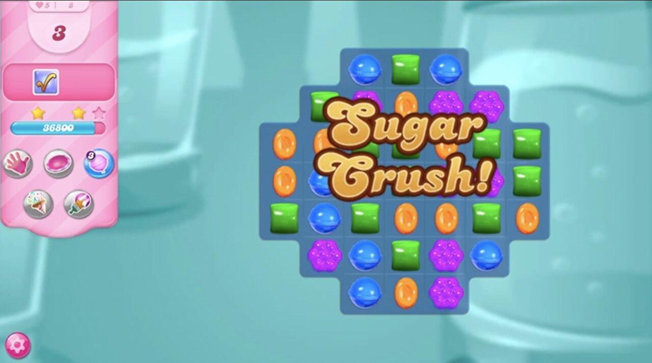 Candy Crush Saga | Level 8 | NO BOOSTERS | 3 STARS | PASSED ON FIRST TRY! | 55520 🦄