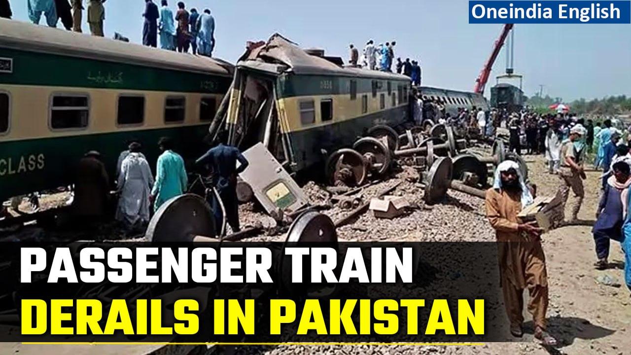 Pakistan: 10 coaches of a Passenger train derails, 15 killed and over 50 injured | Oneindia News