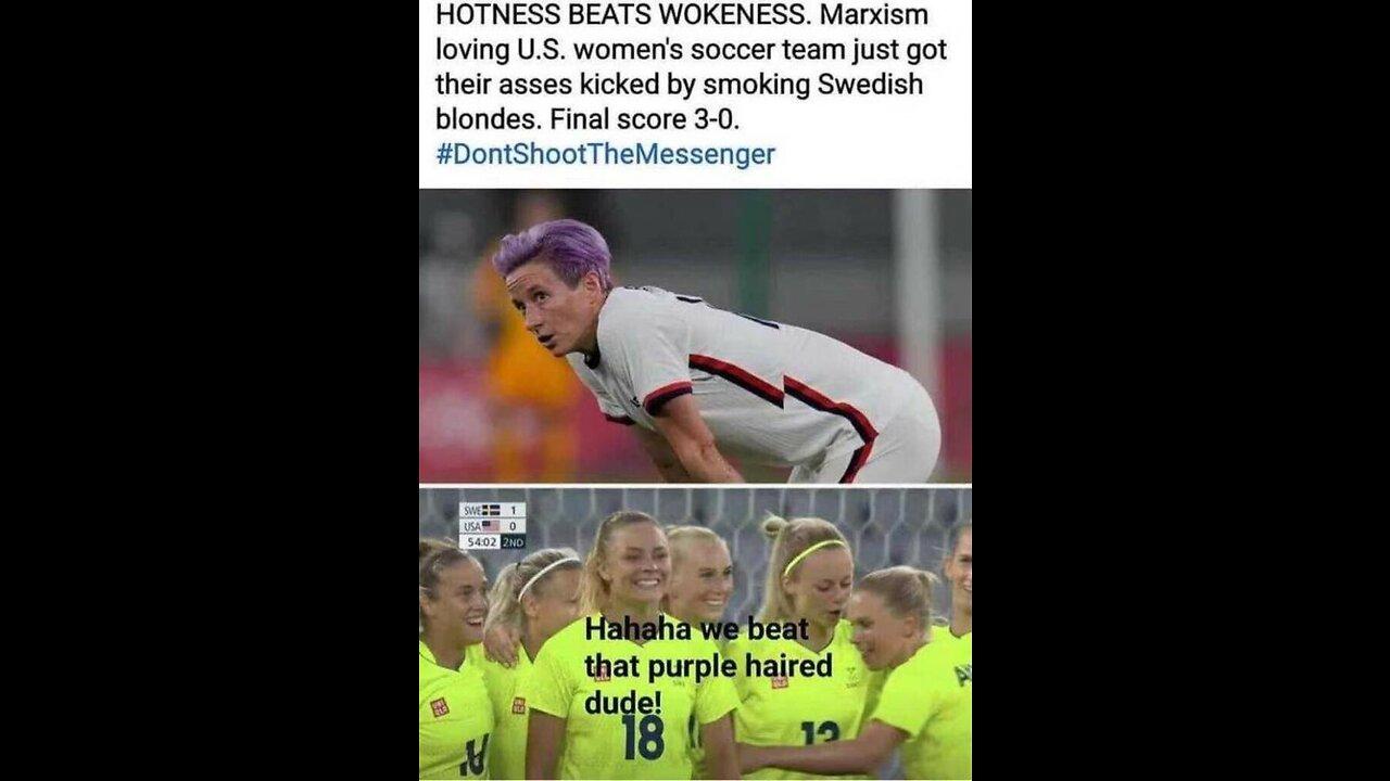 Woke US Women’s Soccer ELIMINATED! Megan Rapinoe's FINAL Humiliation is COMPLETE 8-6-23 Benny Johnso