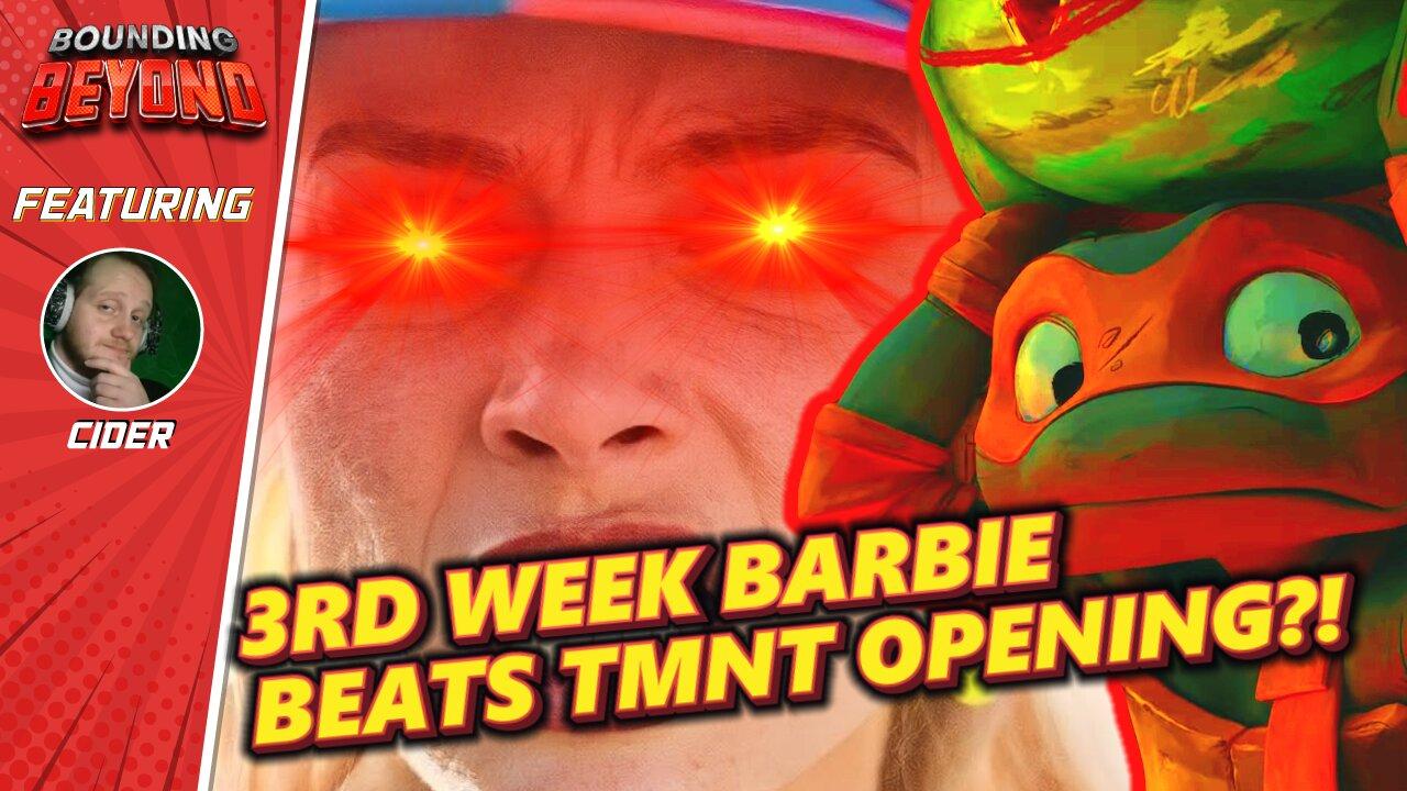 TMNT FAILs to Beat BARBIE at DOMESTIC Box Office! Hollywood Strikers Backpedal! | Bounding Beyond