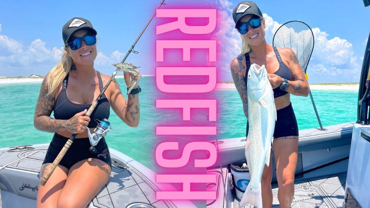 Catching Redfish in Destin, Florida.