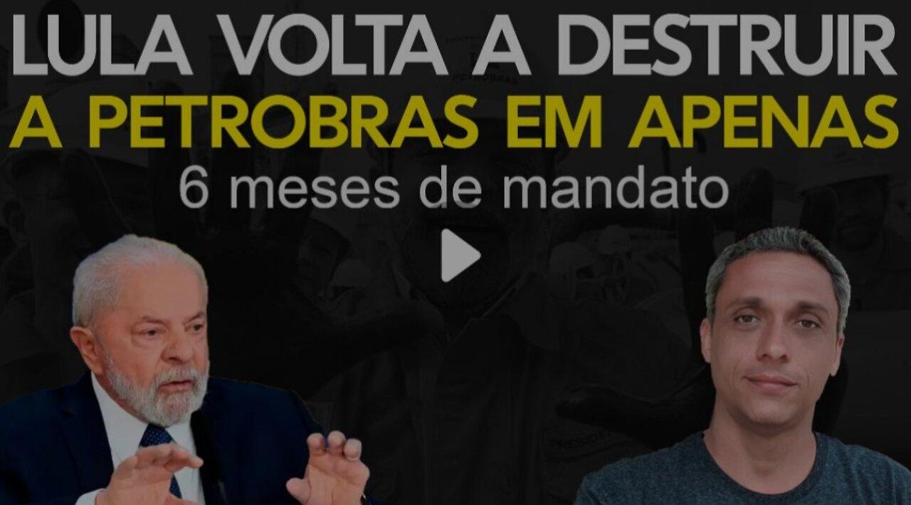 Não demorou o cachaceiro LULA já está destruindo a Petrobras em tempo recorde