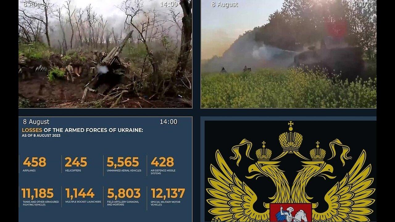 08.08.23⚡️Russian Defence Ministry report on the progress of the deNAZIficationMilitaryQperationZ