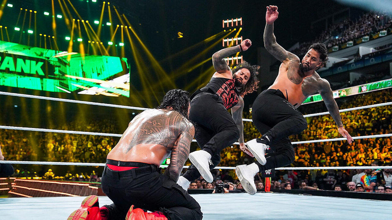 "Bloodline Civil War" The Usos vs Roman Reigns & Solo Sikoa Money In The Bank 2023 Highlights