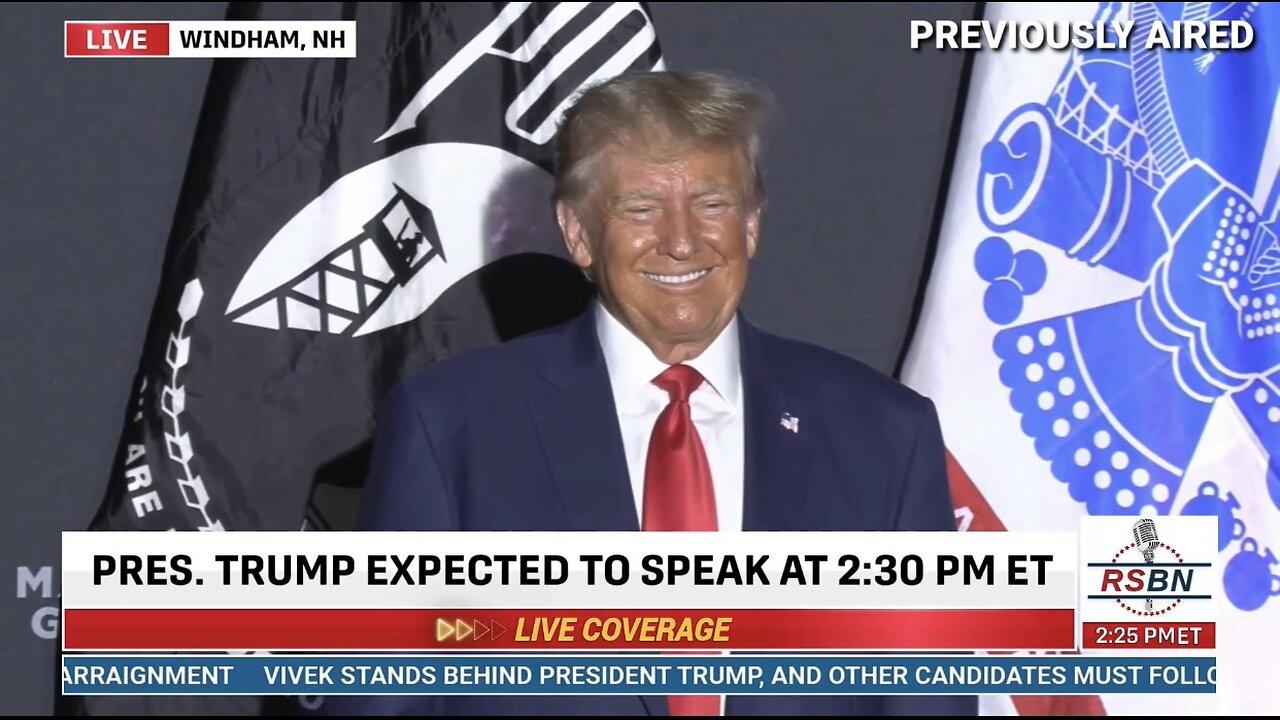 President Donald J. Trump to Deliver Remarks in New Hampshire - 8/8/23