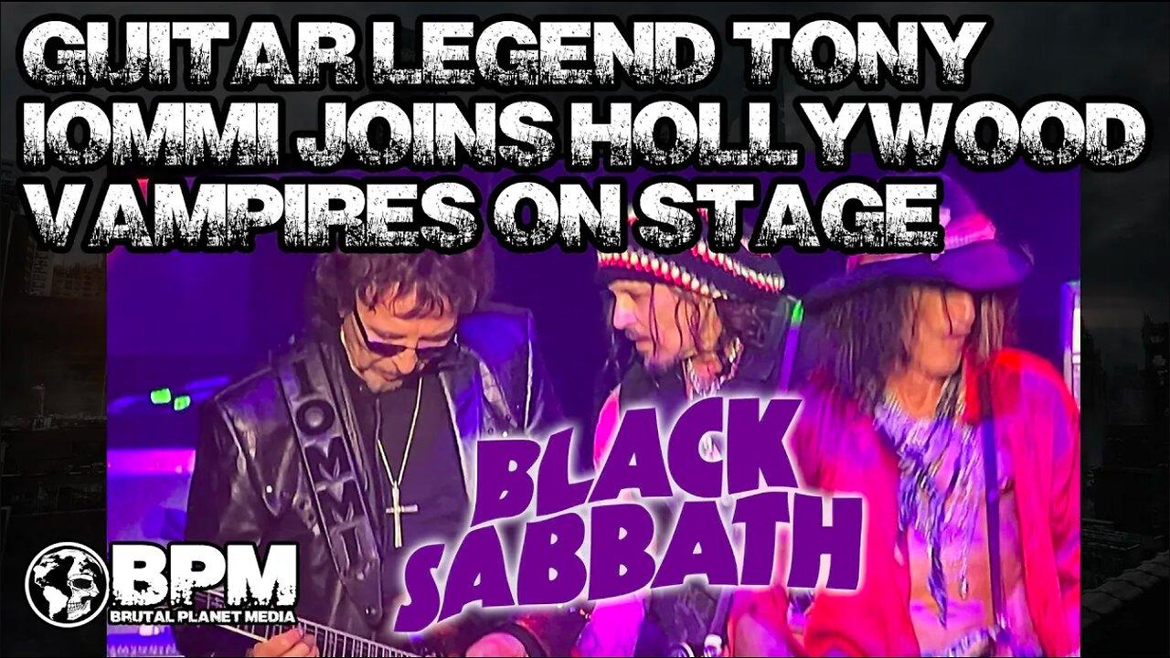 Tony Iommi of Black Sabbath Joins Hollywood Vampires On Stage
