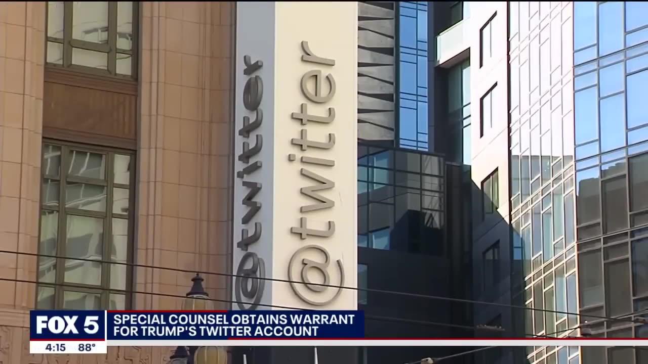 Warrants obtained to search Trump's Twitter account | FOX 5 News