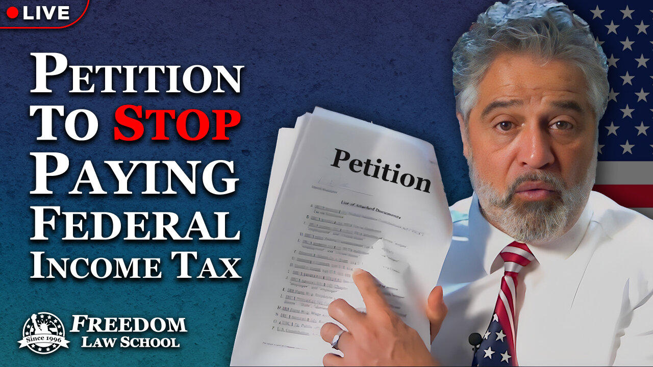 Petition US Congress to stop paying federal income taxes that you never owed to begin with!