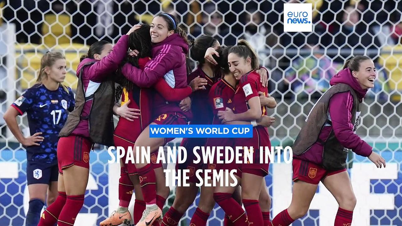 Victories for Spain and Sweden set up mouthwatering World Cup semi-final tie