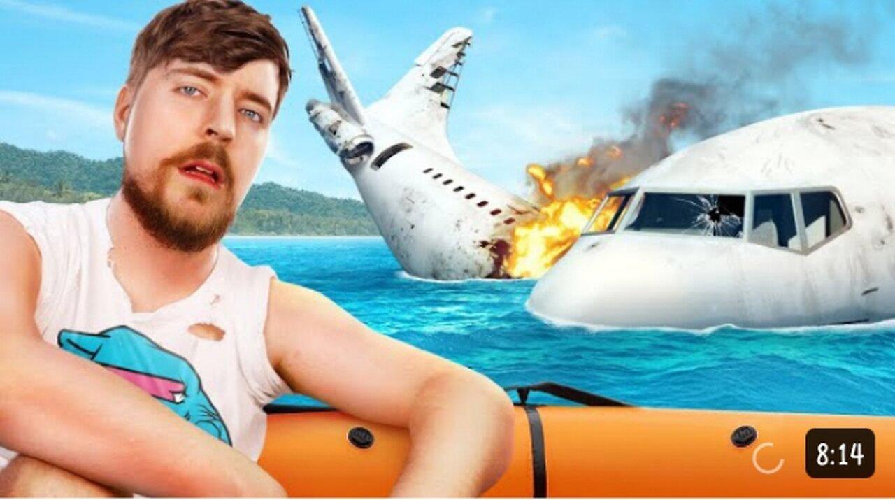 Mr.Beast's Survival Challenge: Escaping a Jet Crash!