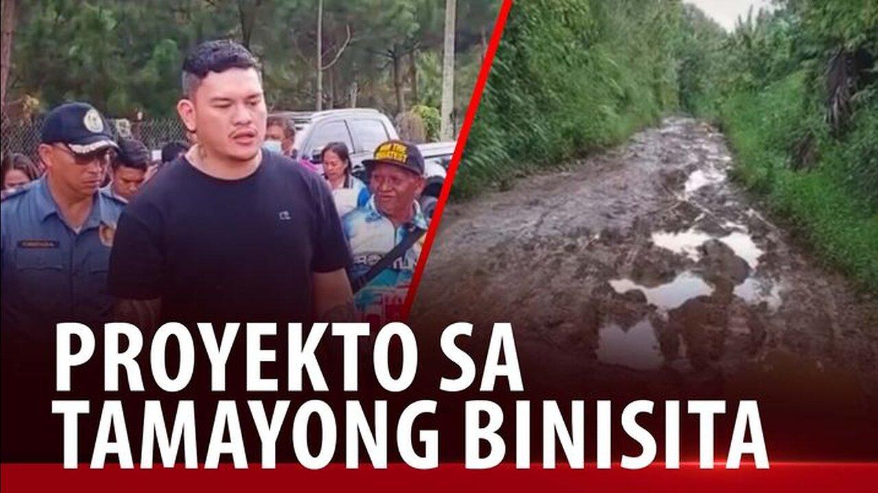 Davao City Mayor Sebastian Duterte, binisita ang mga priority project sa Brgy. Tamayong