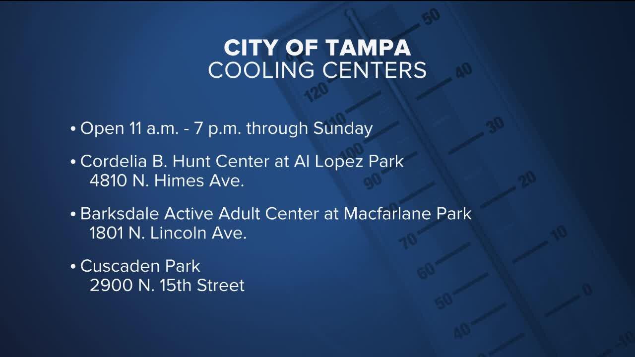 Tampa opens cooling stations amid 5th consecutive heat advisory