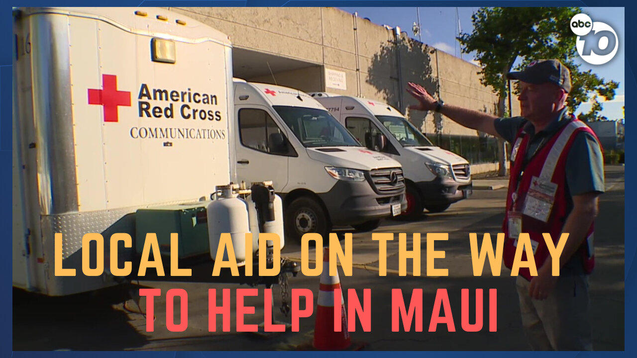 Local Red Cross members being deployed to Maui to help with wildfire response
