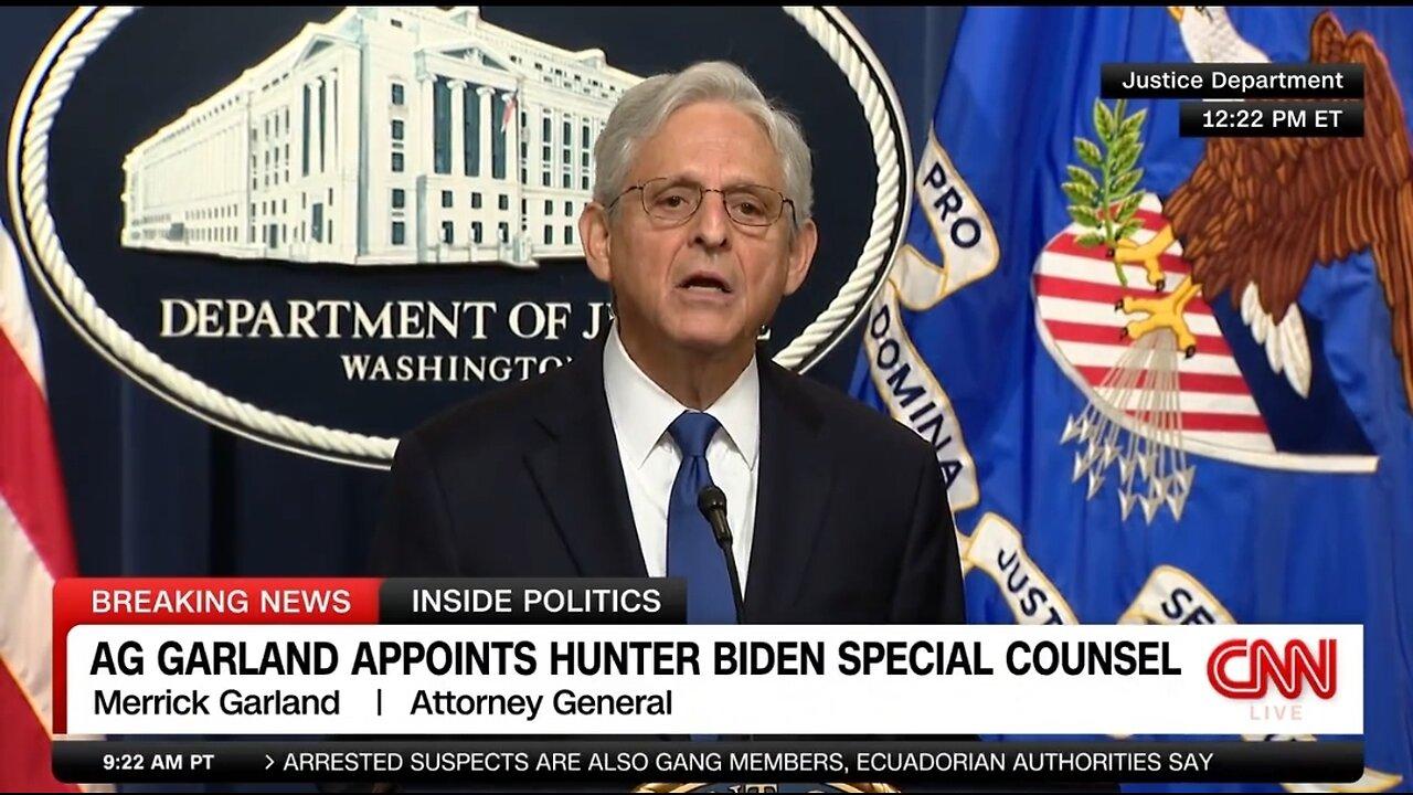 AG Garland Appoints David Weiss As Special Counsel To Investigate Hunter Biden Crimes