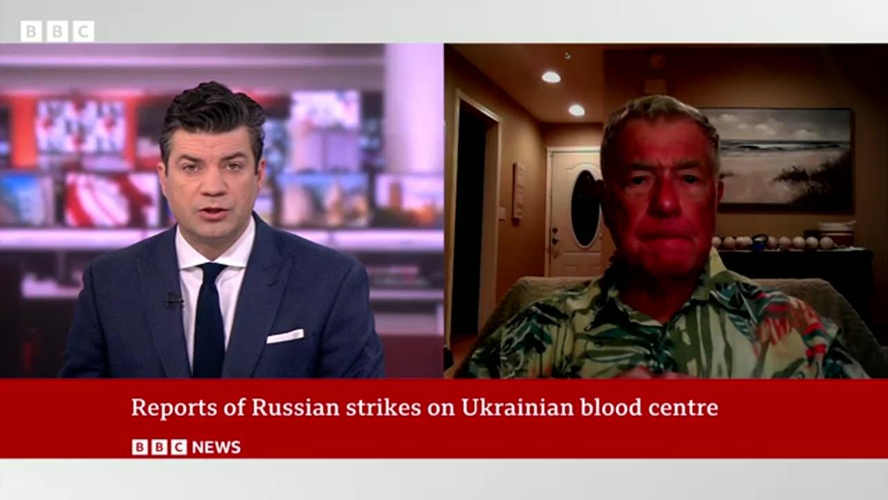 Russian bomb hits Ukrainian blood transfusion centre, says Zelensky - BBC News