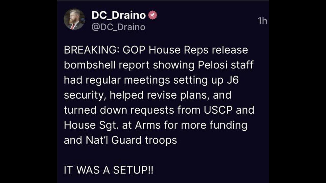 Former Capitol Police Chief EXPOSES Nancy Pelosi & Democrats Jan 6 Set Up Against Trump! 8-11-23 Bla