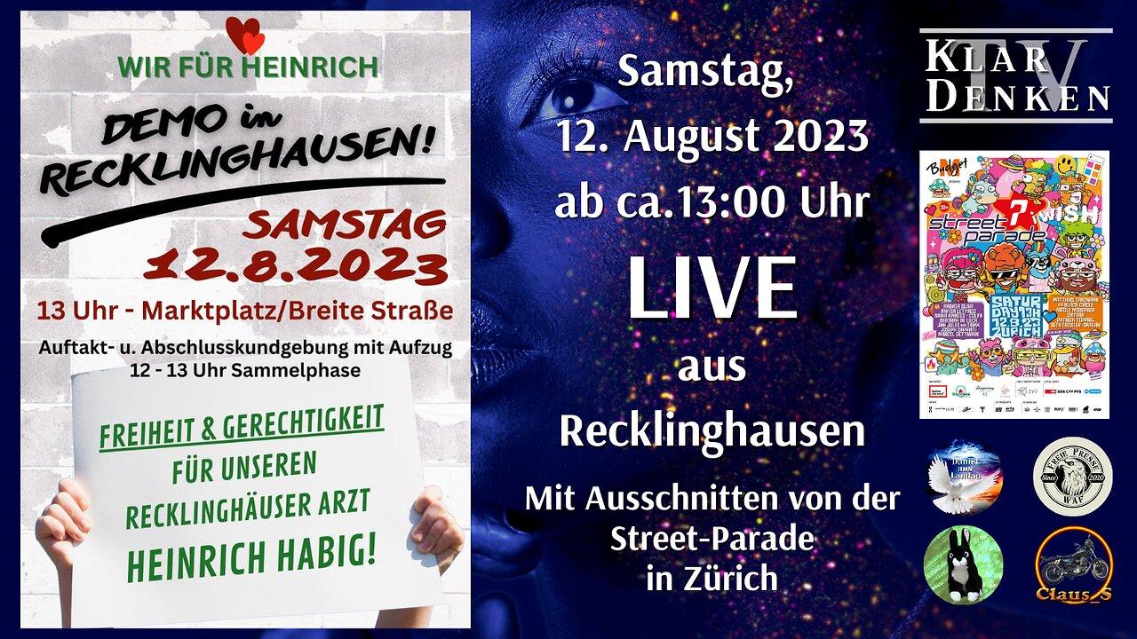 Live aus Recklinghausen (Free Heinrich Habig) mit Ausschnitten aus Zürich