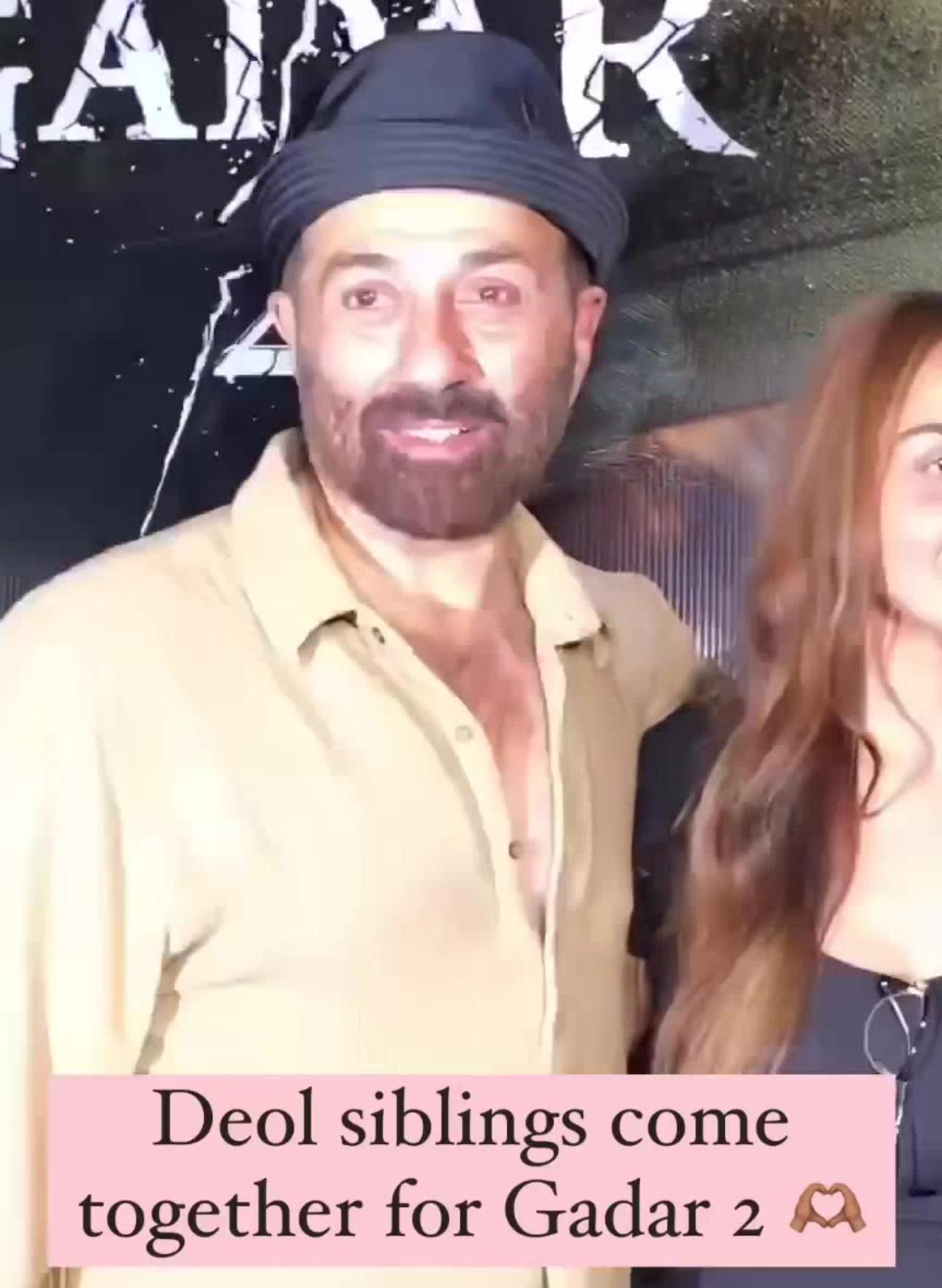 Esha DEOL and sunny DEOL comes together for first time