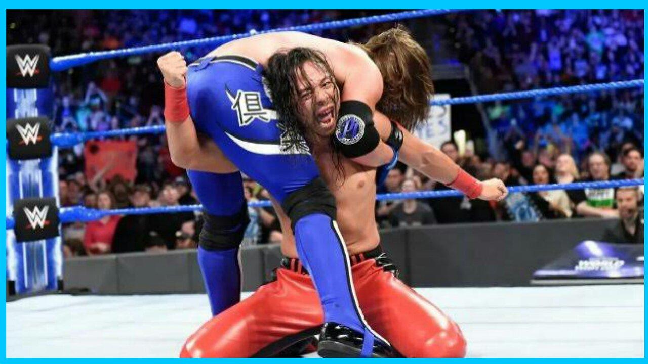 😱😤😓WWE AJ Styles vs Shinsuke Nakamura Low Blow . PART - 01