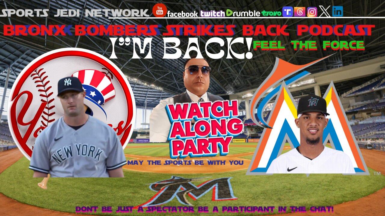 ⚾NEW YORK YANKEES vs Miami Marlins Live Reaction | WATCH ALONG |I'VE RETURNED FROM TIME OFF!
