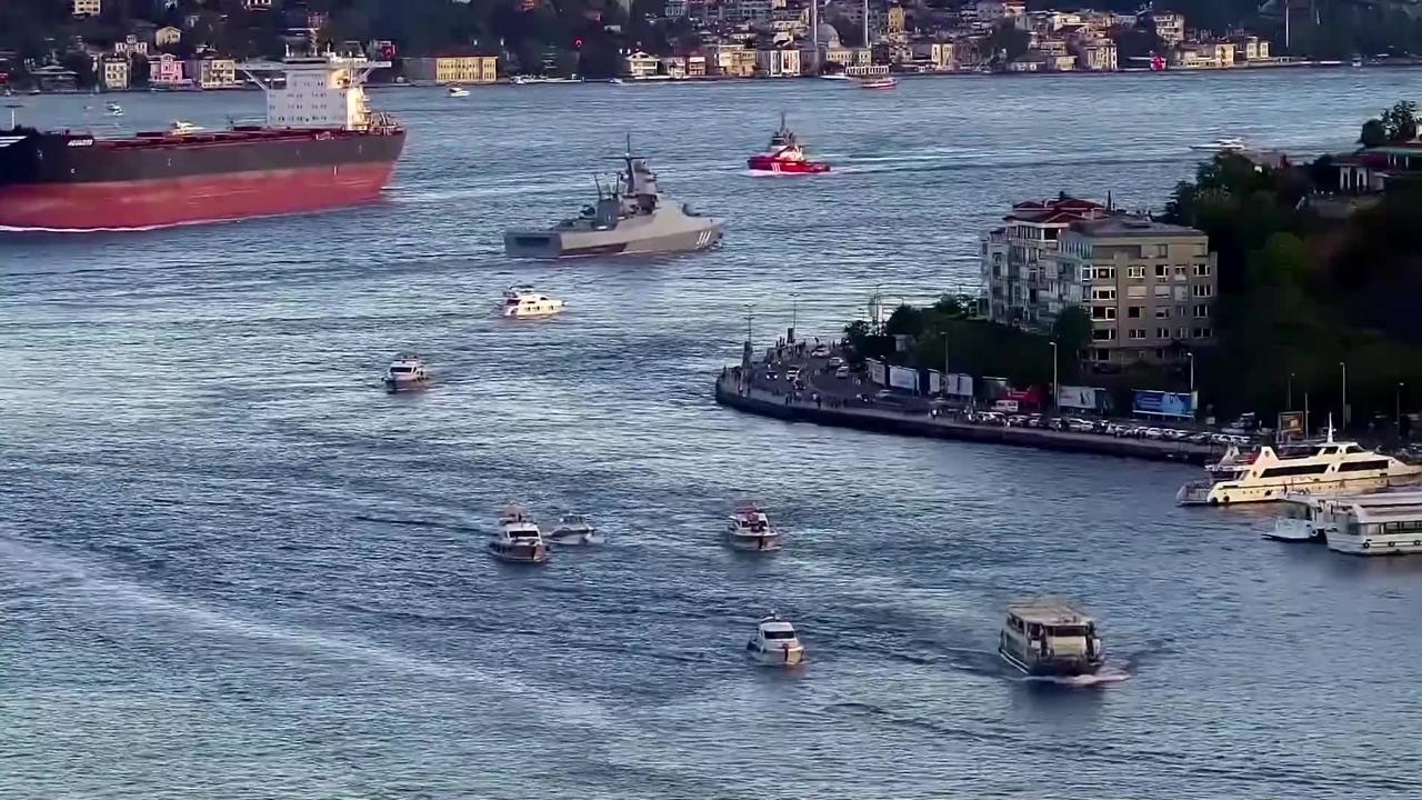 Russia fires warning shots on cargo ship in Black Sea