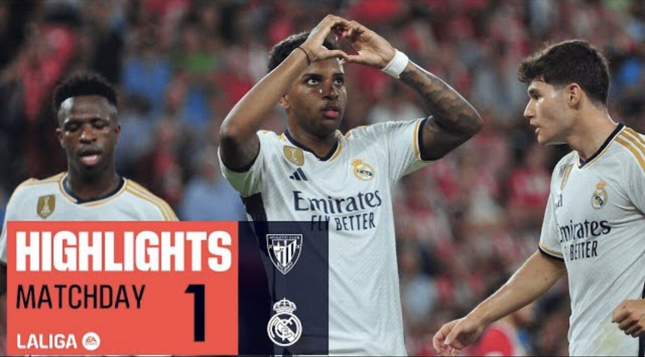 Highlights Athletic Club vs Real Madrid (O-2)