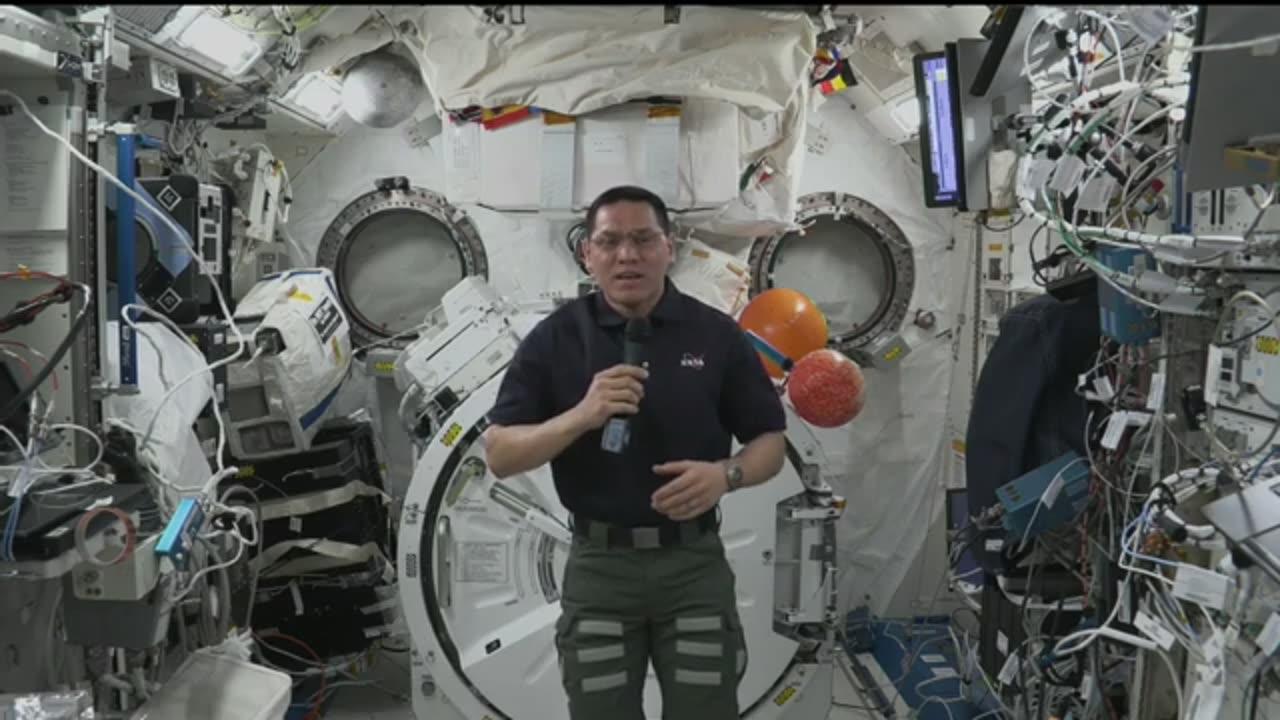 Expedition 69 astronaut Frank rubio talks with ABC,s good morning America