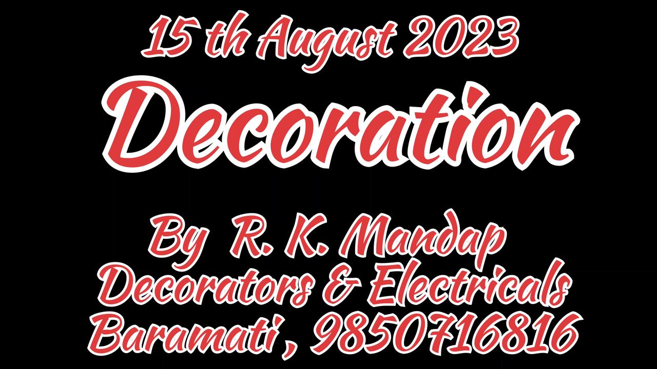 20230814 Decoration by RK Mandap