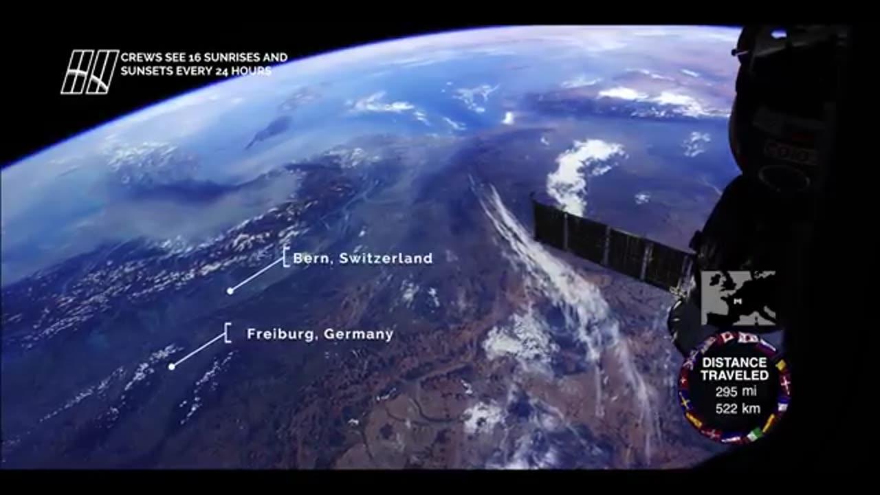 4K View of Europe from Outer Space