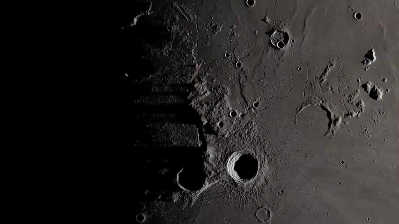 Clair de Lune 4k Version _Moon images from NASA Lunar Reconnisance Orbiter