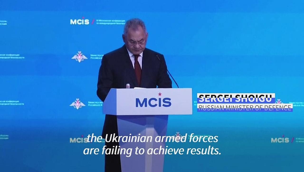 Russian Defence minister claims Kyiv's military resources are 'almost exhausted'
