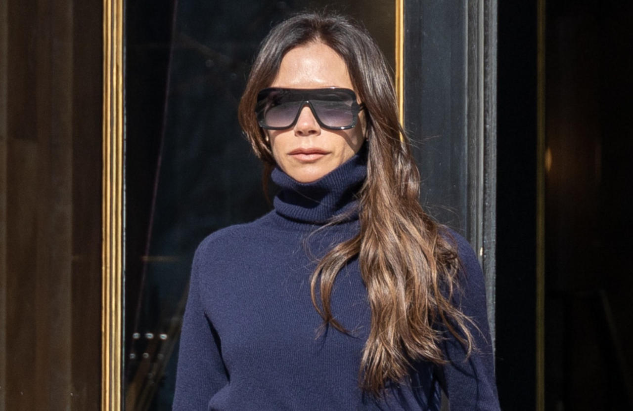 Victoria Beckham and her daughter Harper fled a Miami hotspot where a bloody brawl broke out