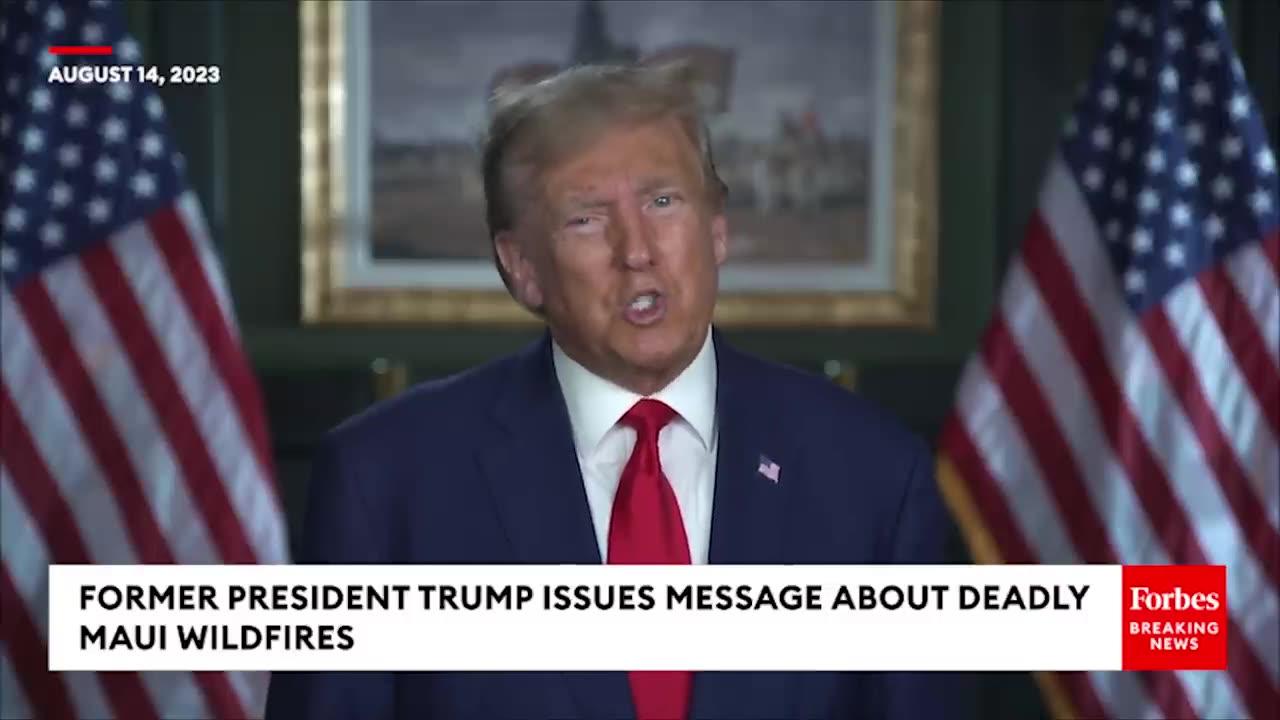 BREAKING NEWS Trump Goes Off On Biden For 'Disgraceful' Response To Deadly Maui Wildfires
